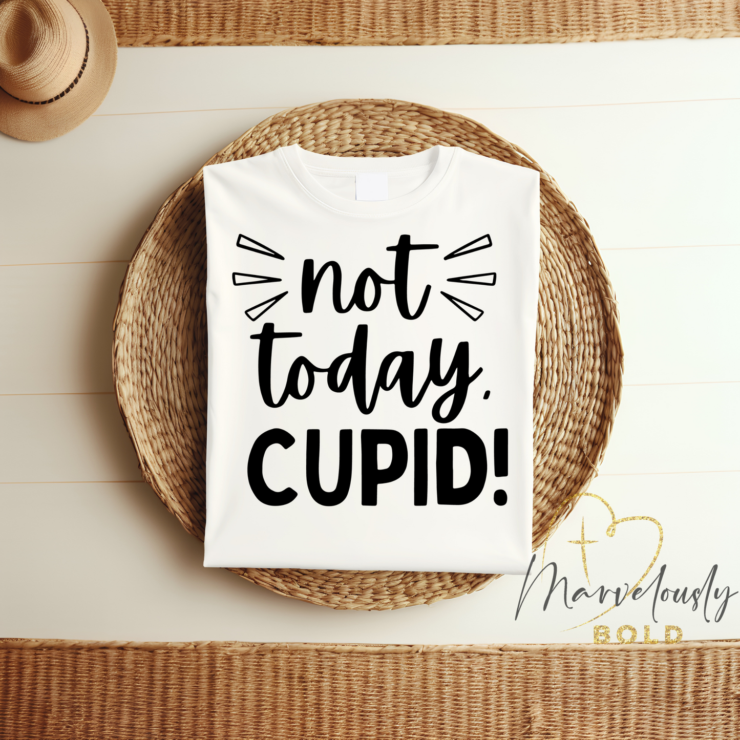 Not Today Cupid DTF Print