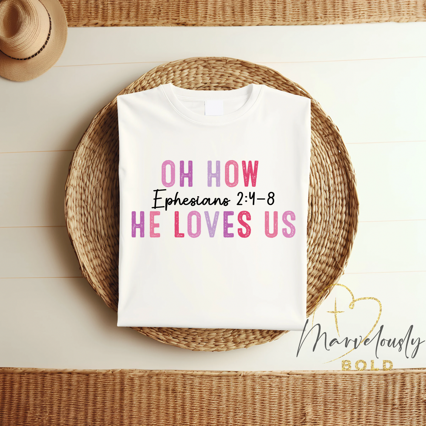 Oh How He Loves Us DTF Print