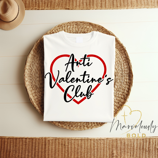 Anti Valentine’s Club DTF Print