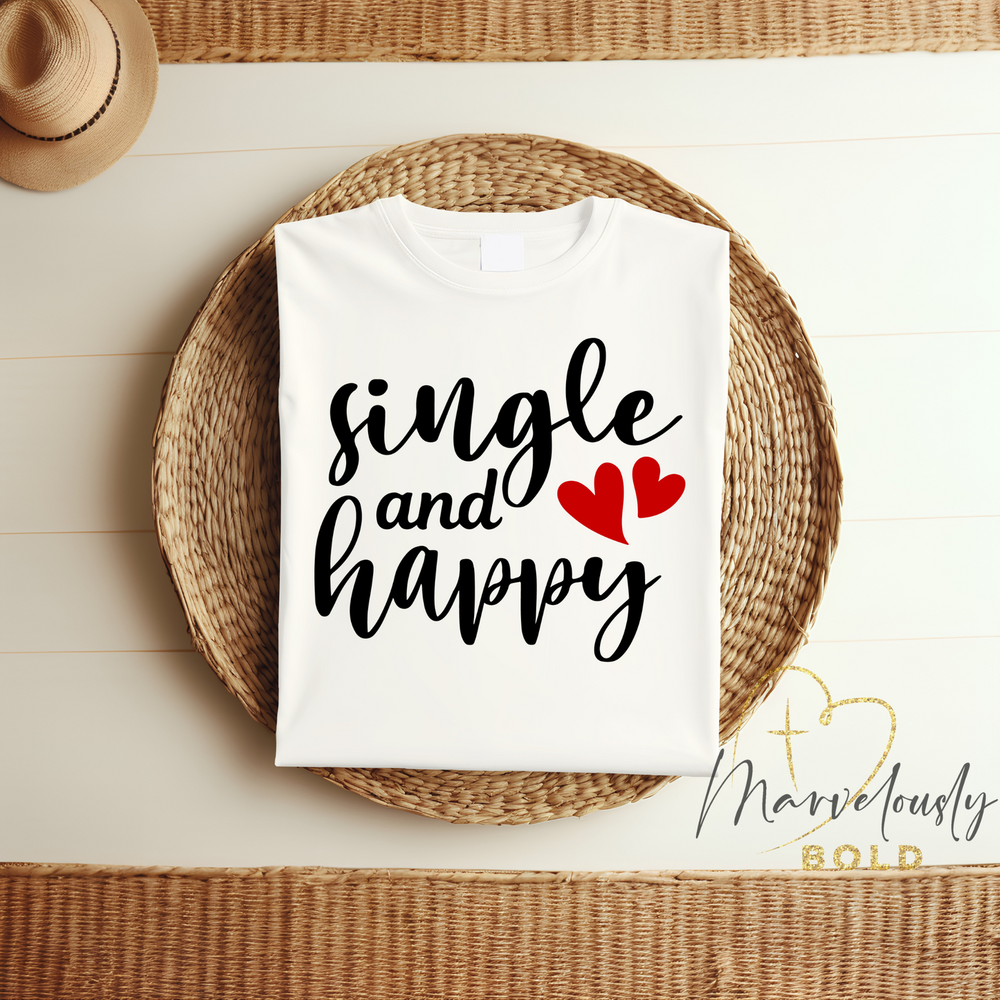 Single and Happy DTF Print