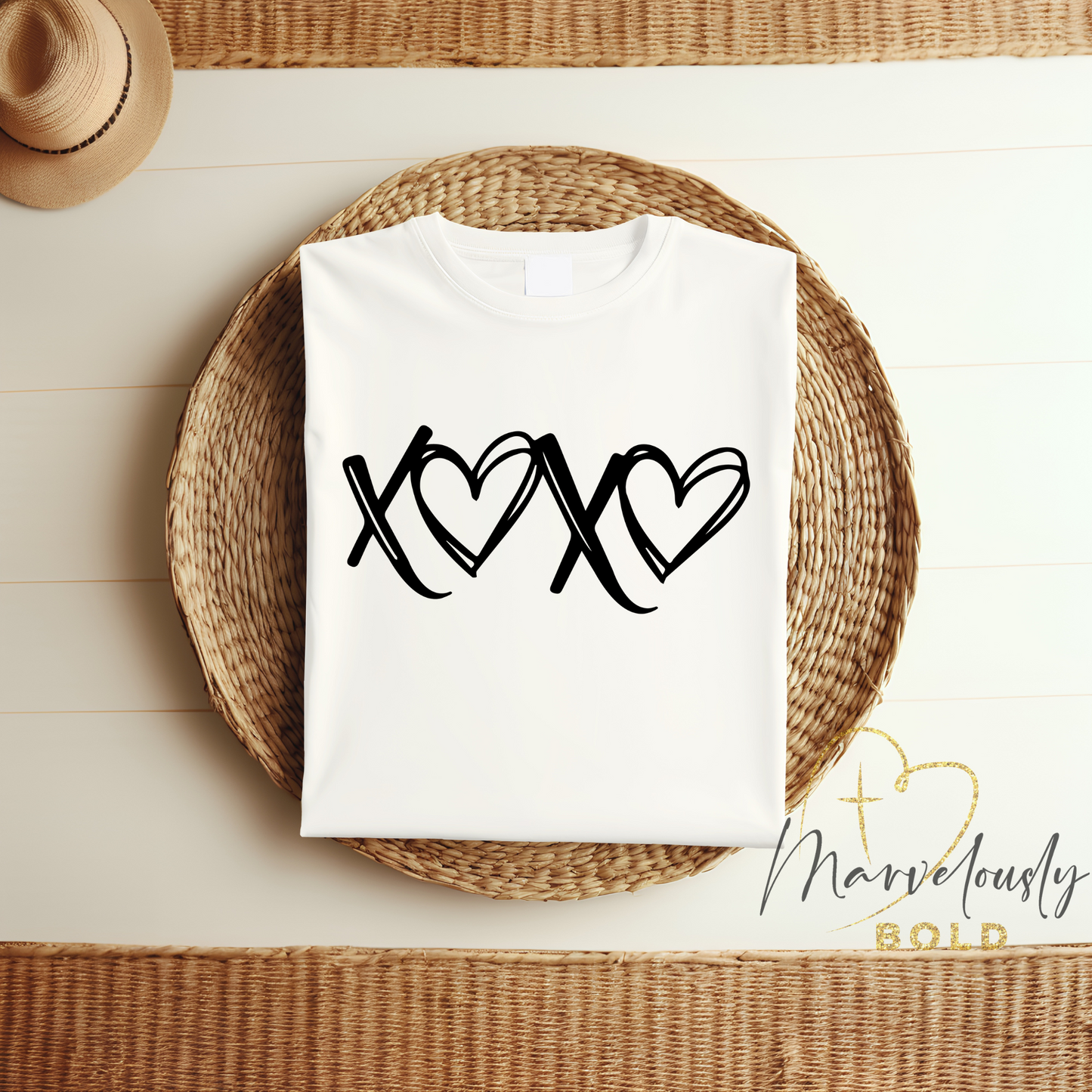 XO Hearts DTF Print