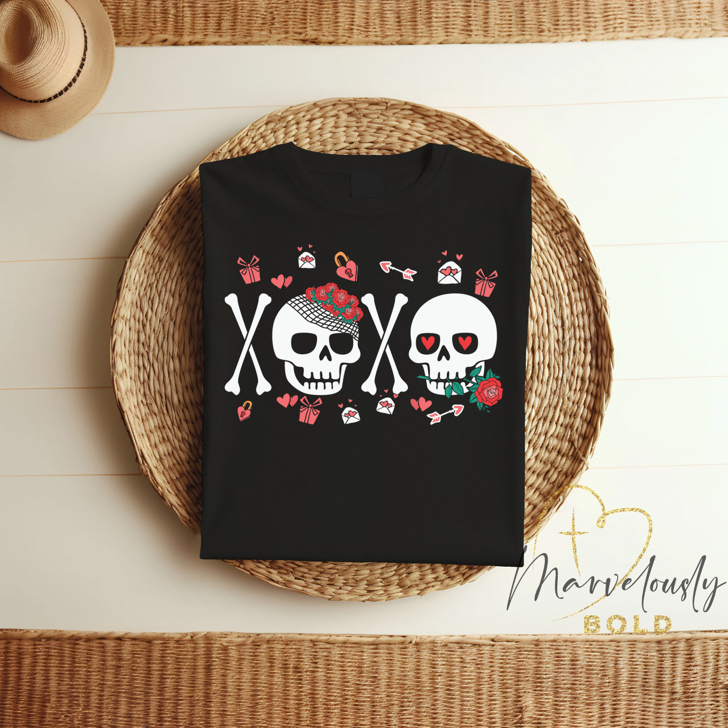 Skeleton XOXO DTF Print