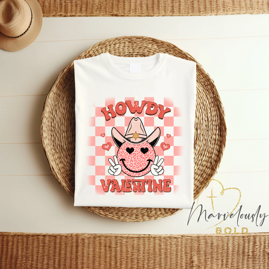 Howdy Valentine DTF Print