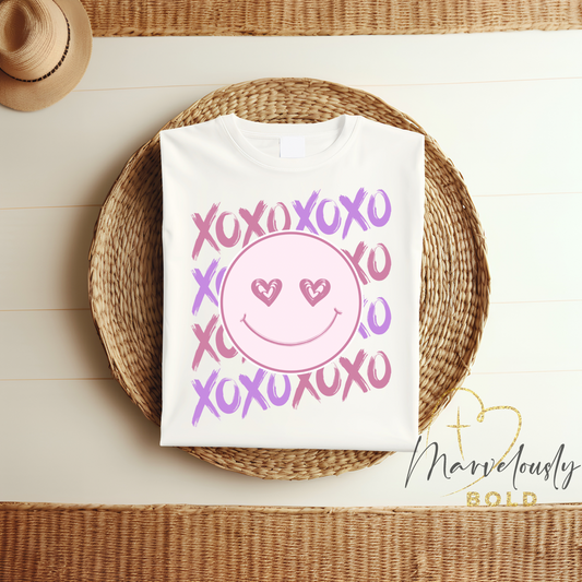 XOXO Smiley DTF Print