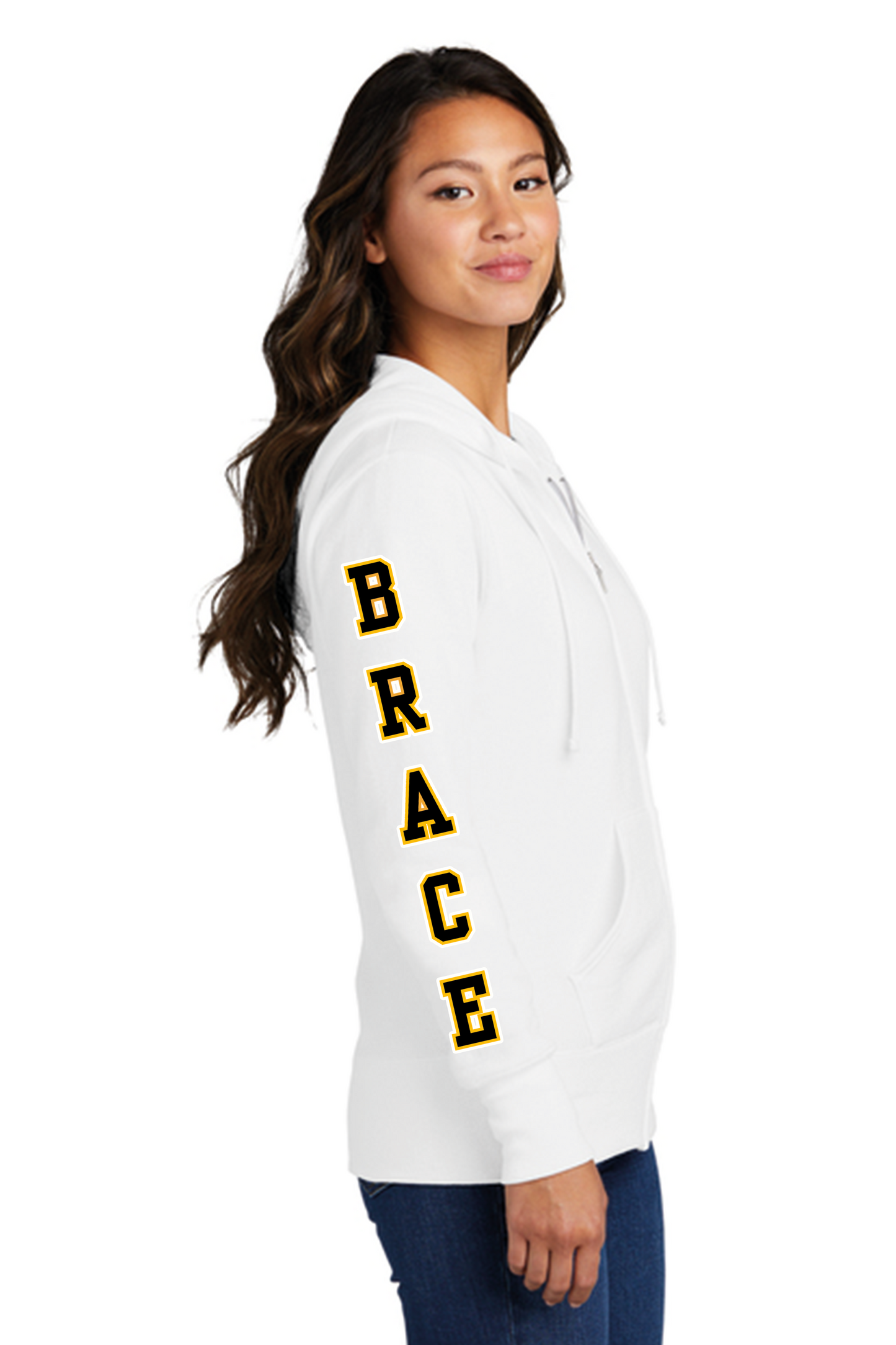 El Capitan Port & Co Women's Core Fleece Full-Zip Hooded Sweatshirt