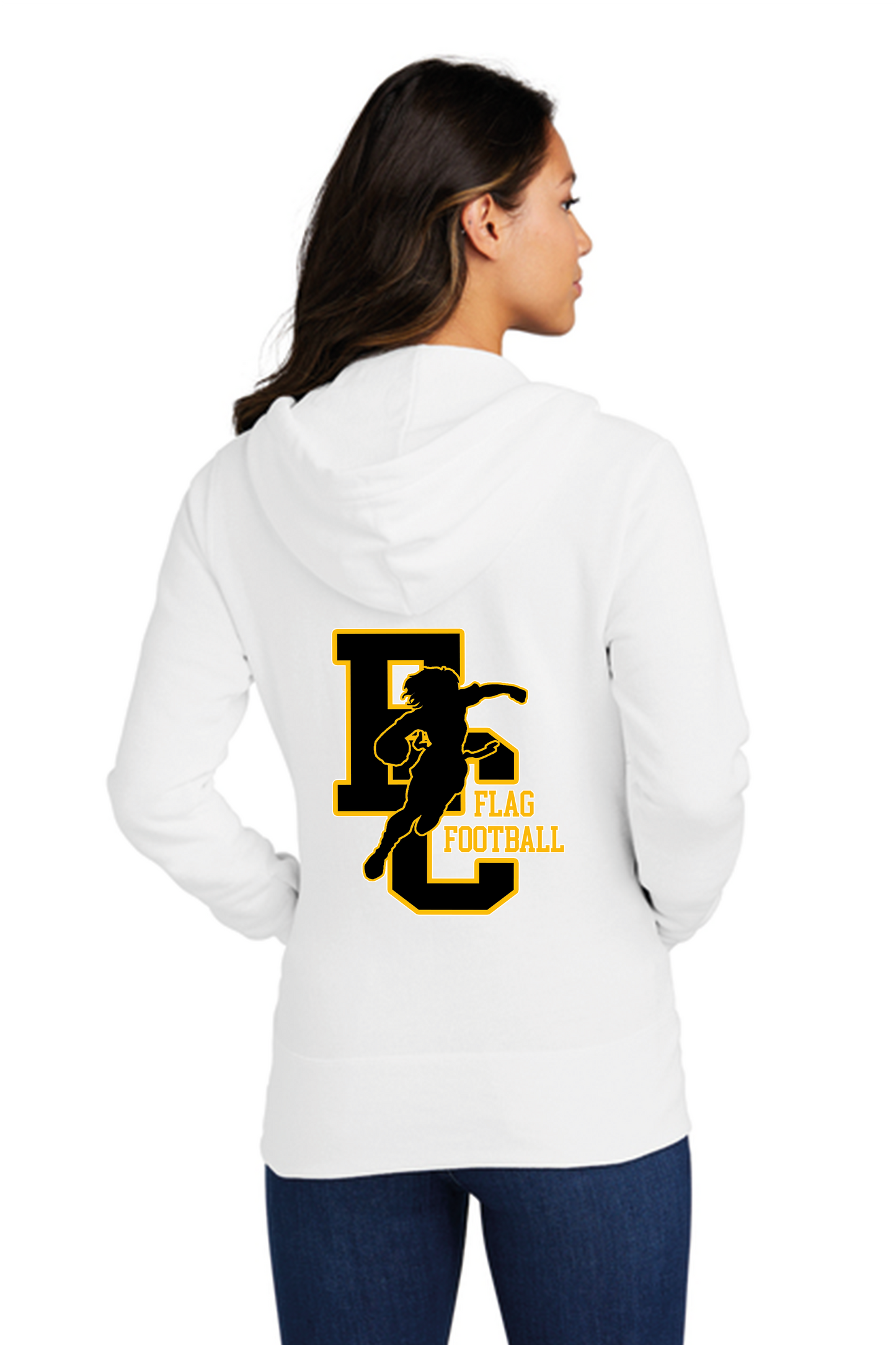El Capitan Port & Co Women's Core Fleece Full-Zip Hooded Sweatshirt