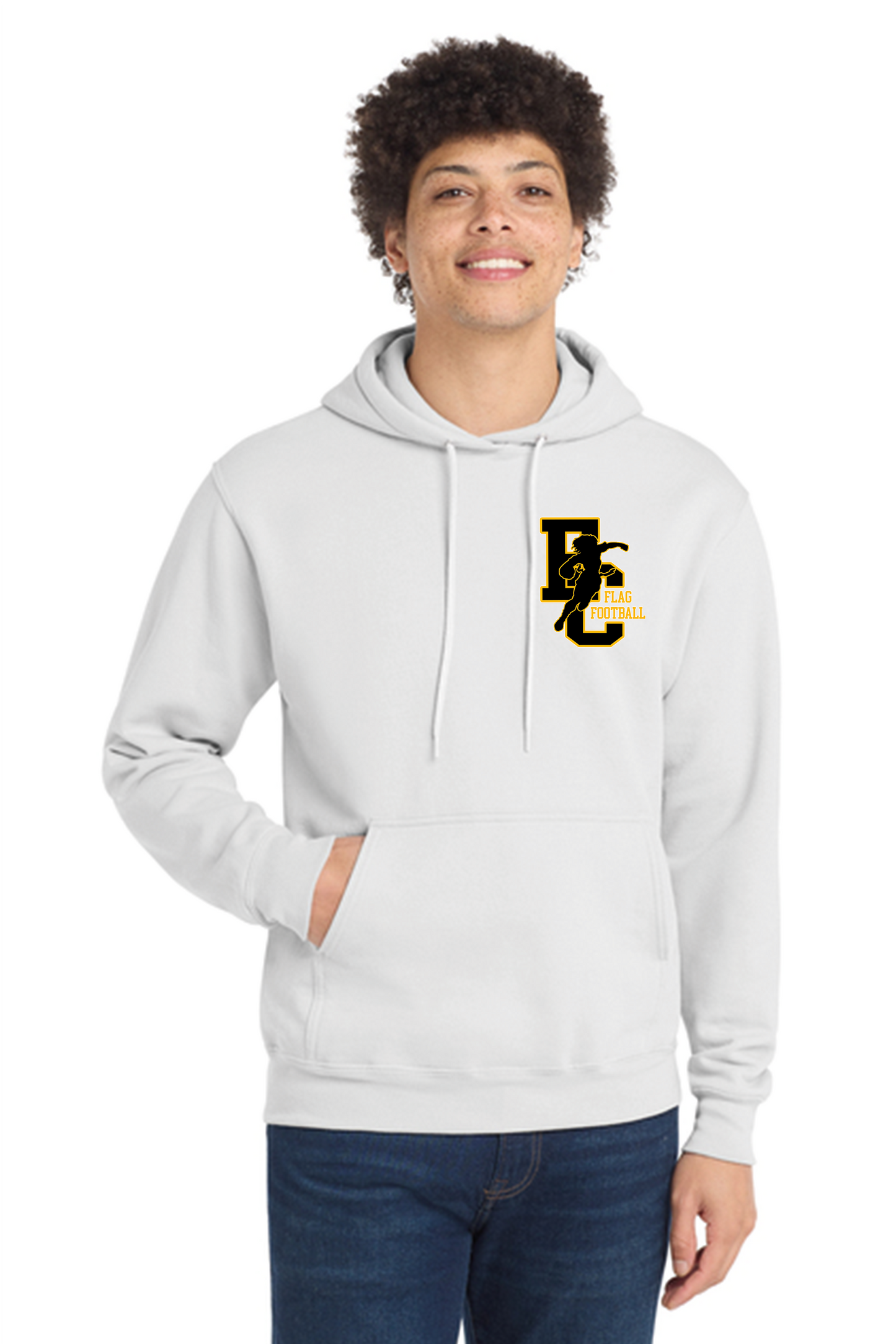 El Capitan Port & Co Core Fleece Pullover Hooded Sweatshirt