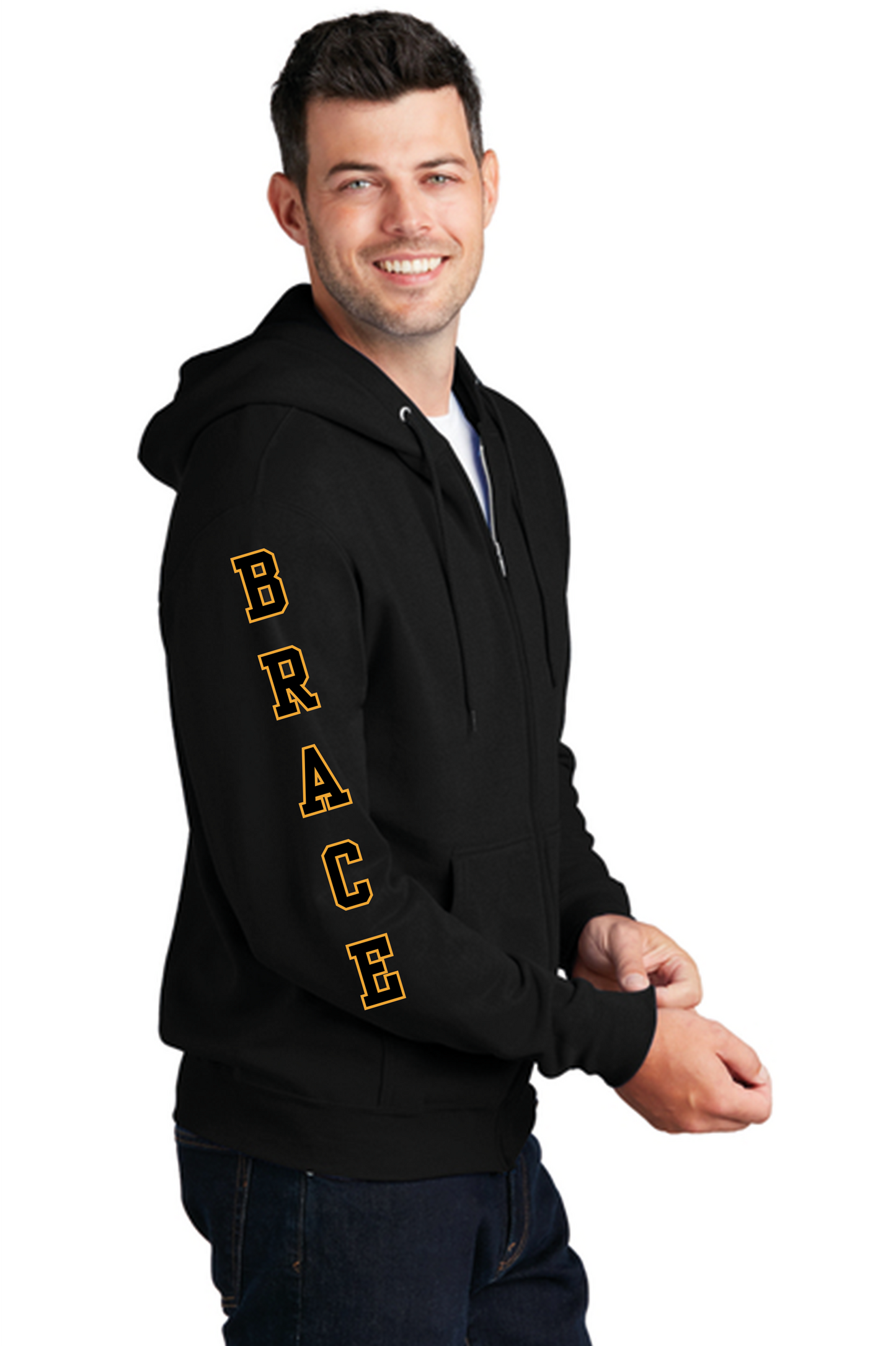 El Capitan Port & Co Core Fleece Full-Zip Hooded Sweatshirt