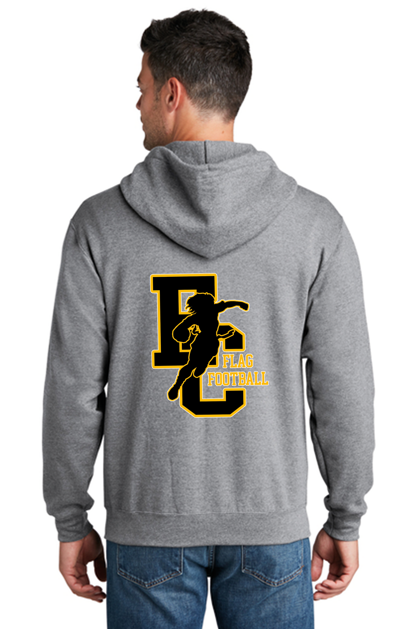 El Capitan Port & Co Core Fleece Full-Zip Hooded Sweatshirt