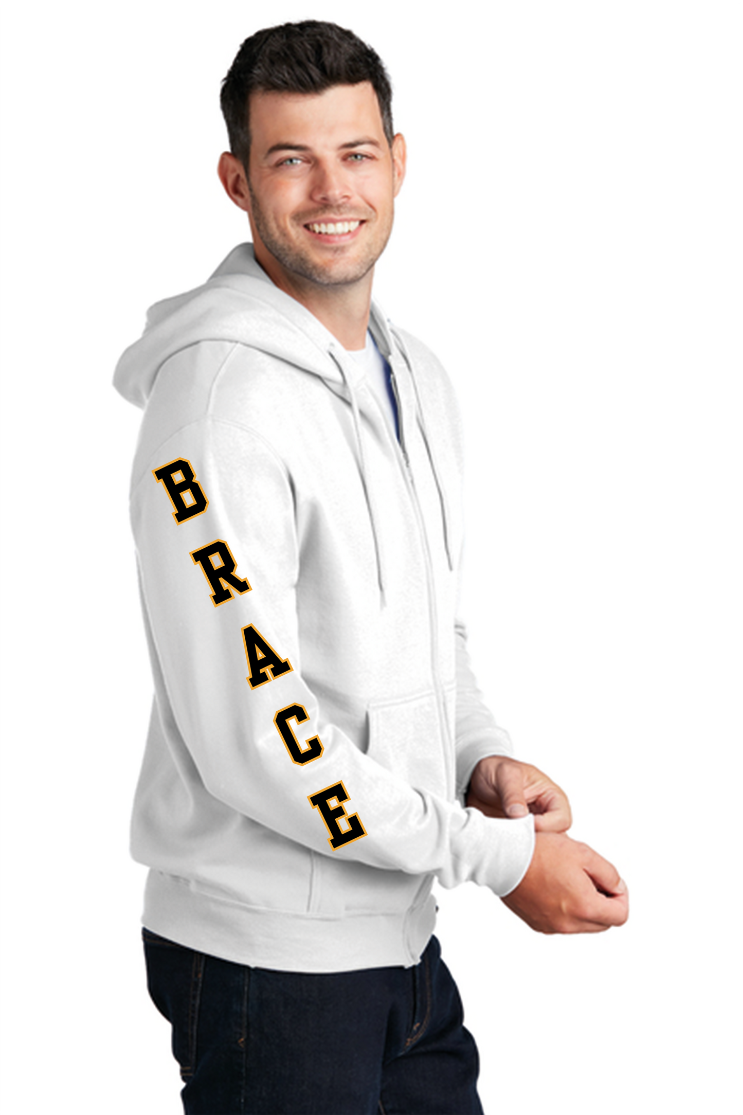 El Capitan Port & Co Core Fleece Full-Zip Hooded Sweatshirt