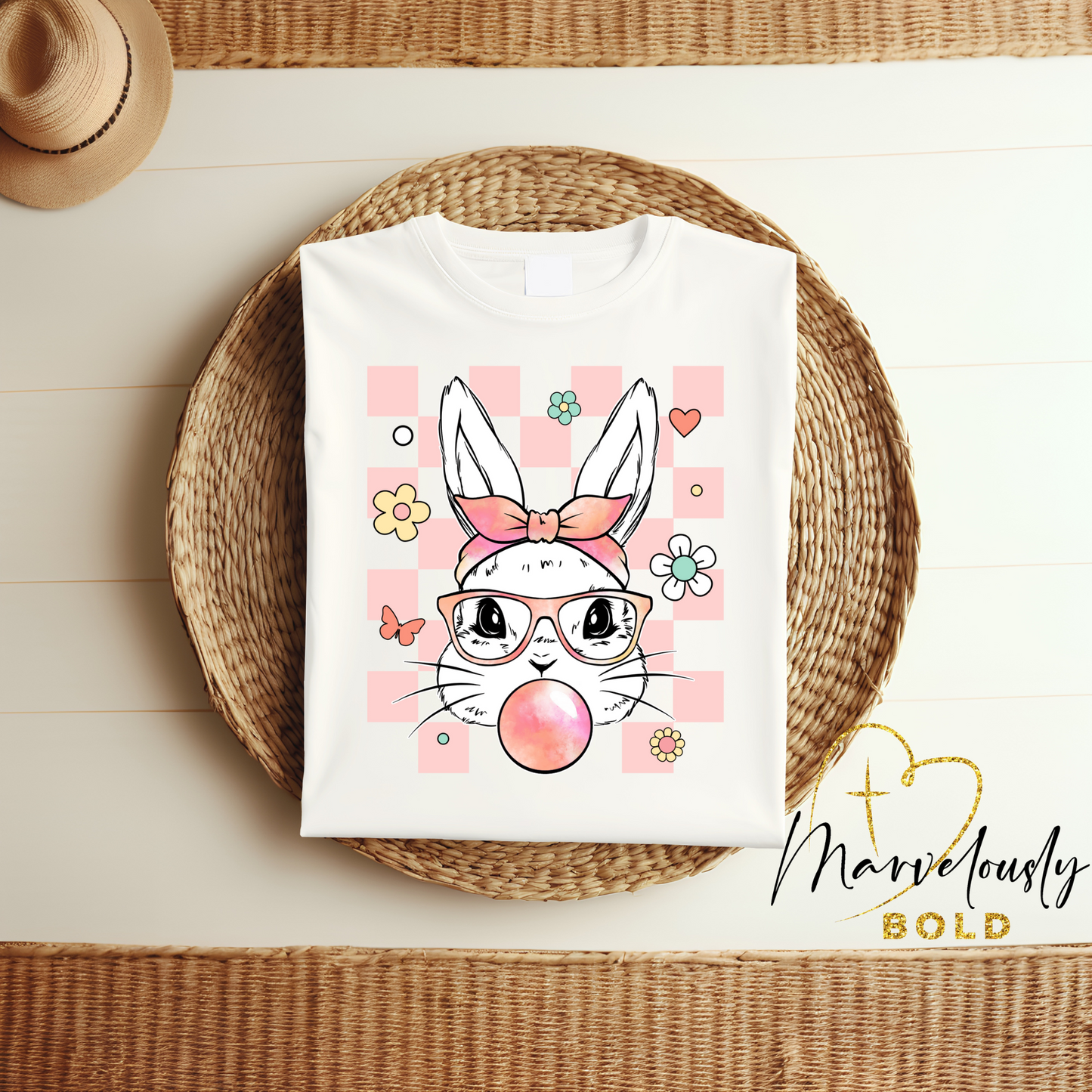 Bubblegum Bunny DTF Print