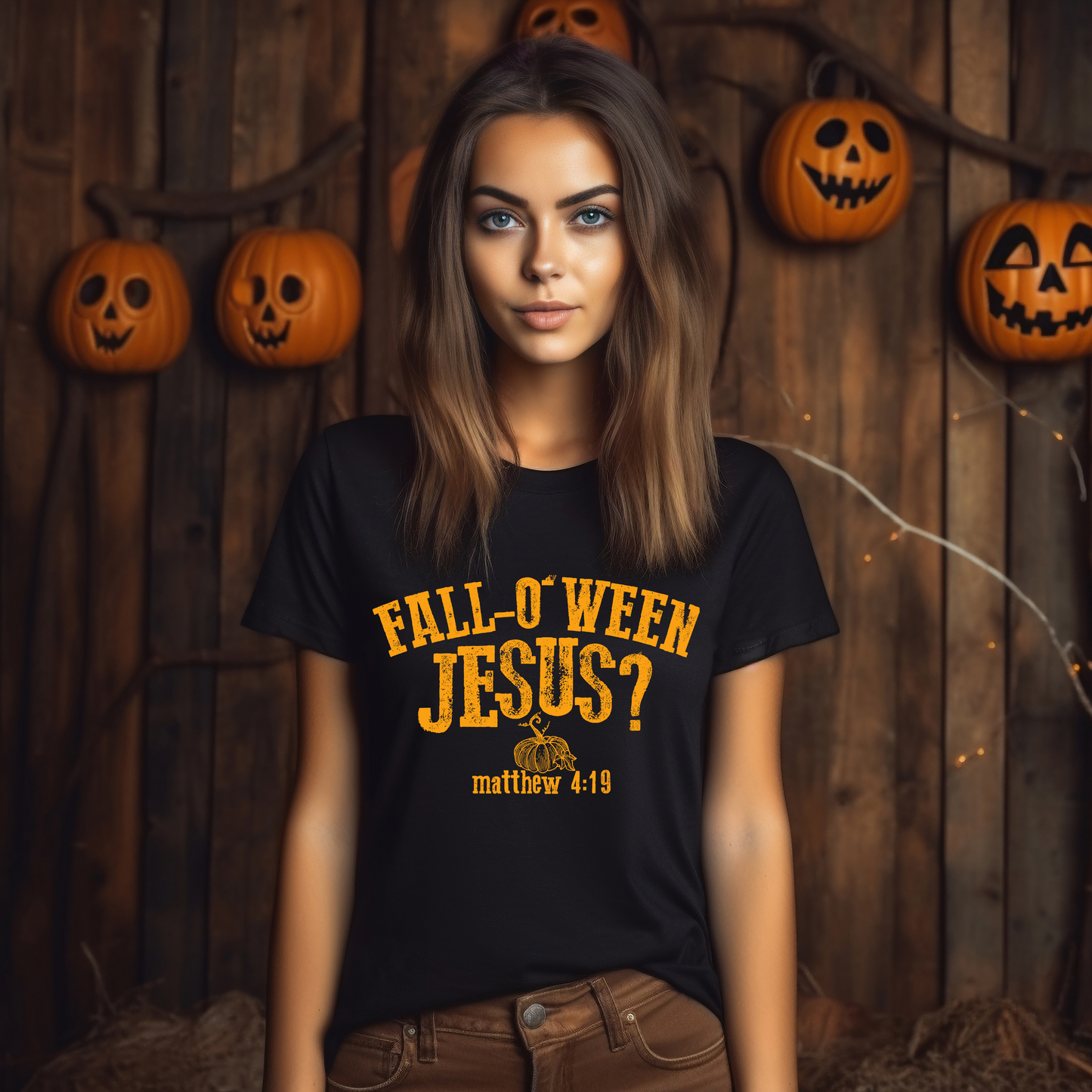 Fall-O-Ween Jesus - Orange Font