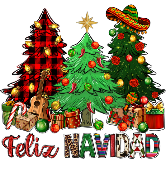 Feliz Navidad DTF Print