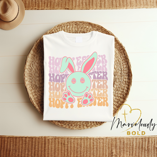Happy Easter (Mint Green Bunny) DTF Print