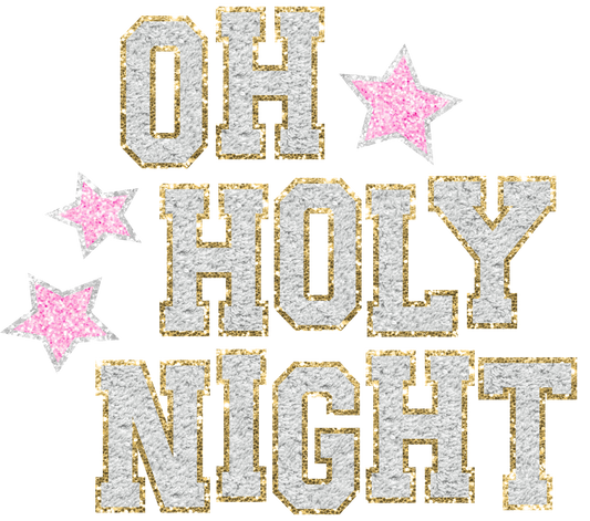 Oh Holy Night Christmas DTF Print