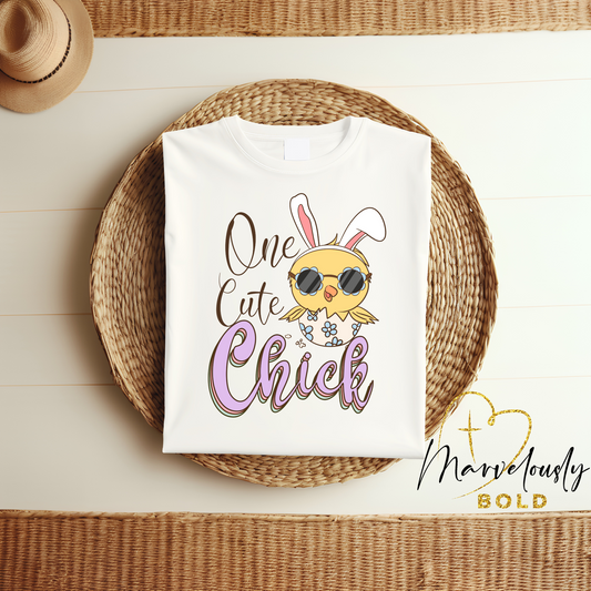 One Cute Chick DTF Print