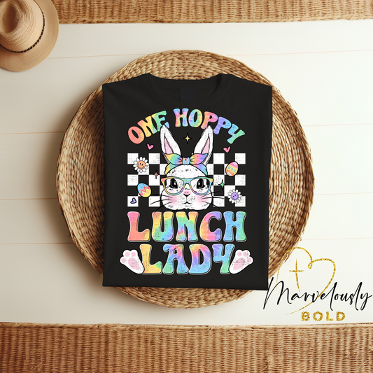 One Hoppy Lunch Lady DTF Print